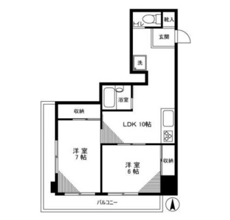 東京都豊島区南長崎１丁目 賃貸マンション 2LDK